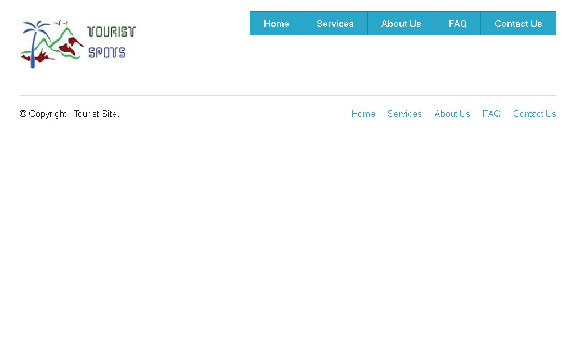Zurb Foundation Framework - Tourist Spot Contact Us Page Layout
