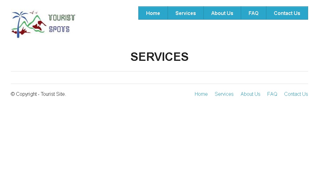 Zurb Foundation Framework Example - Tourist Spot Service Page Layout2