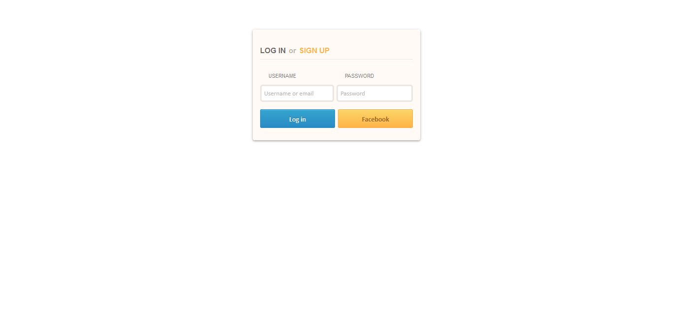 Twitter Bootstrap Social App Website Login Page